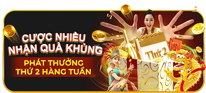 Biểu tượng tiền thưởng chào mừng với cúp vàng và tiền mặt, khuyến mãi kuvip